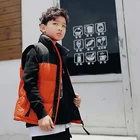 Children Stand Collar Front Fly Lower Hem Adjustable Plain Color Boys Sleeveless Down Vest