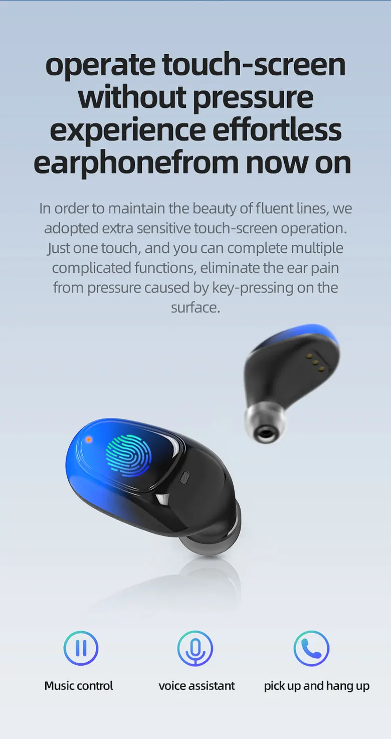 mini sport gamer hand free audifonos con bluetooth para celular inalambricos contra agua diadema touch de earphone headphone - ANKUX.COM