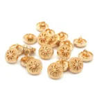 Wholesale round metal designed shank sewing buttons for clothing