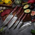 Royalty Line Knife Set Japanese Chef Knife Set 6 Pcs Royalty Line Professional Damascus AUS 10 Japanese Knife Chef Set