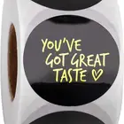 Clear Thank You Adhesive Roll Vinyl Sticker Label For Gift