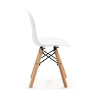 Chair Plastic Plastic Wholesale French Style Room Wooden Leg Chair Plastic Hole Back Dining Chair