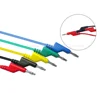 New 1M 4mm Banana Plug Test Cable Lead Red /Black/ Blue /Green /Yellow For Multimeter Tools
