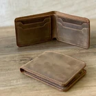 Leather Wallet Man Leather Wallet For Men Custom Genuine Leather Wallet Crazy Horse Wallet For Man