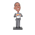Custom President Obama Resin Figurine Bobble Head For Promotion Gifts