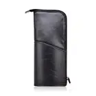 Free Shipping Black Colors Cosmetic Brush Bag Makeup Brushes Case With Zipper Daily Makeup Brush Holder Carry Pouch