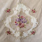 Latest wholesale high quality embroidered embroidery velvet sofa fabric