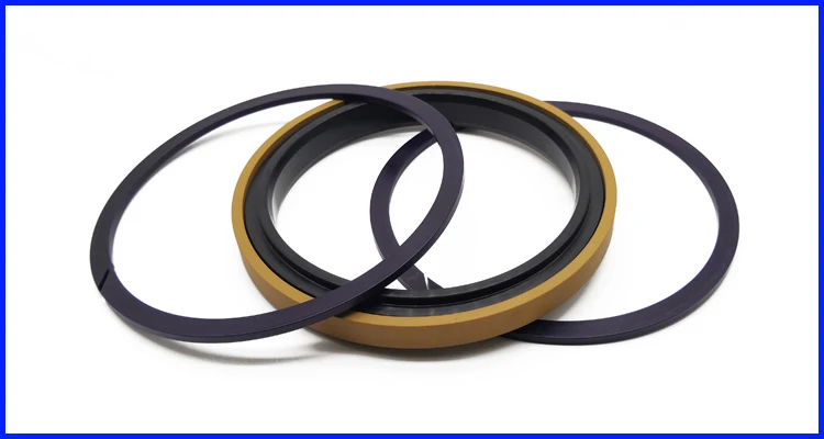 Hydraulic Cylinders Piston Seals Golden SPGW Bronze Filled PTFE with NBR and POM