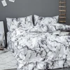 Best Quality Polyester Microfiber Geometry Print Marble Bed Linen Bedding Duvet Cover