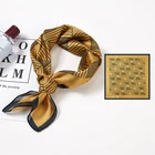 Multifunctional silk scarf hot sale silk scarves customizable hair band for woman
