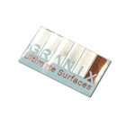 Custom 3D Electroform Logo Transfer Metal Label Double Color No Background Nickel Sticker PET Eco-friendly Sign