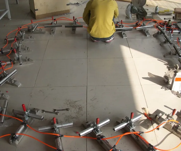 screen printing pneumatic mesh stretcher