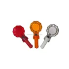 Battery powered traffic warning led beacon security light, red flashing light