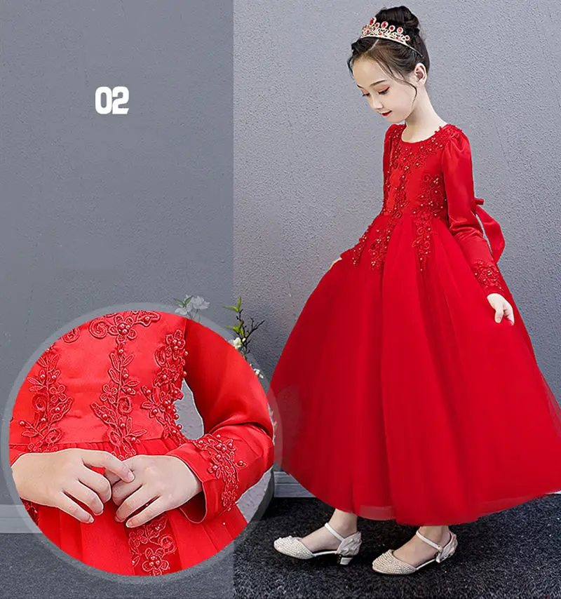 vestidos rojos para niña de 12 años