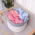 Extra Large Storage Baskets Cotton Rope Basket Woven Baby Laundry Basket with Handle