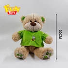 Factory hot sale stuffed teddy bear toy teddybear with t-shirt