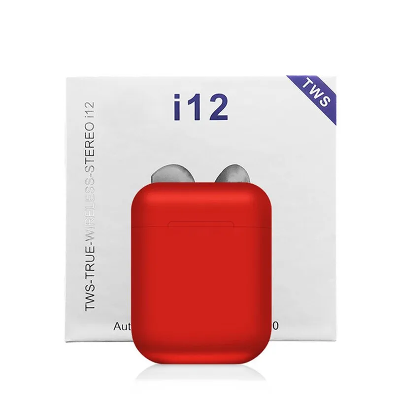 i12 tws 5.0 Wireless Earbuds Good Sound Quality 350mAh Charging Case i12s Sport Earphones vs i7s i9s tws Gift for Christmas - ANKUX.COM