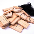 wholesale customized high quality wooden toys dominoes color domino mesas