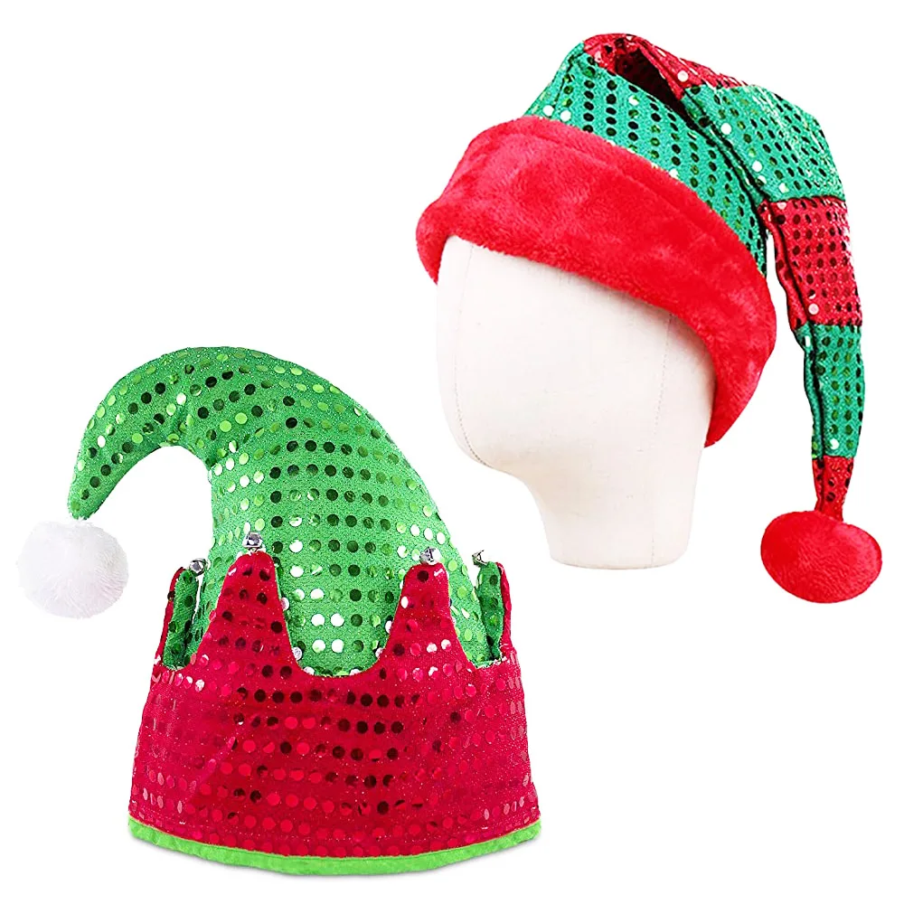 santa costume elf hat for family holiday xmas party decorations