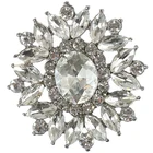 29mm Resin Round Double Color Flatback Rhinestone Fahion Buttons for Evening Wear