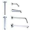Direct factory sanitary ware factory stainless steel shower arm chrome adjustable shower head arm brass rain shower head arm