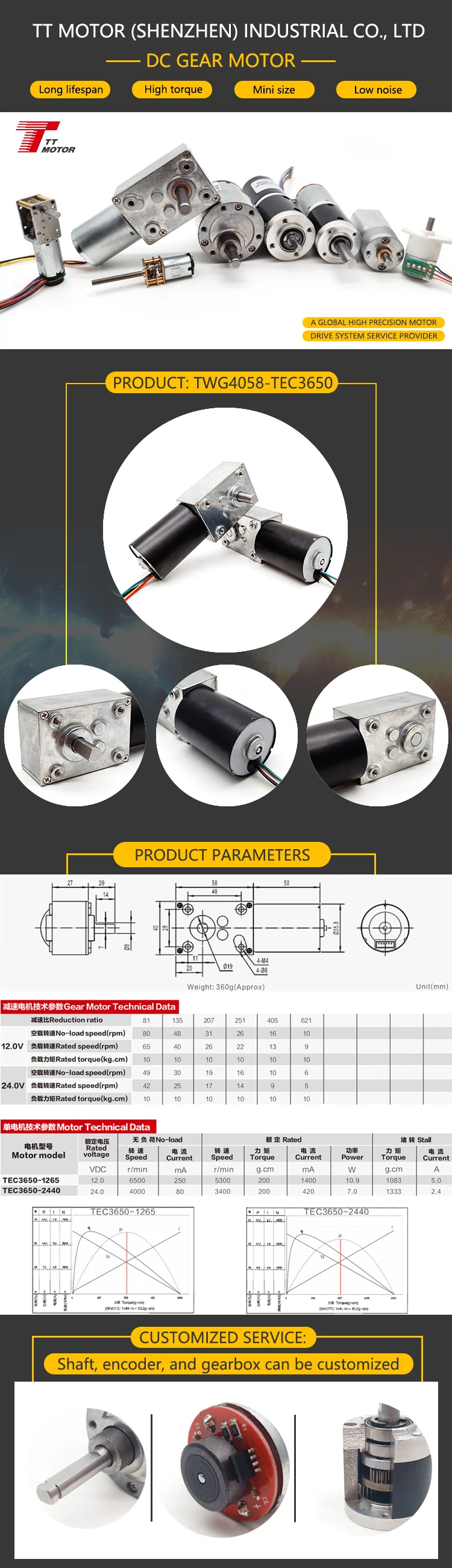 V Brushless Bldc Motor Permanent Magnet Construction For Dc Worm Gear