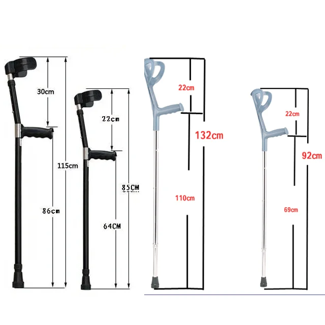 Medically Adjustable Aluminum Forearm Walking Elbow Crutches Buy