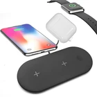 Charger 3 Wireless Charging Pad Multiple Devices 3A Wireless Fast Charger 3 In 1 Charging Station