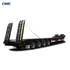 CIMC 東岳 60 80 100 トン lowbed トラックセミトレーラーと 60 トンヘビーデューティ lowboy トレーラー