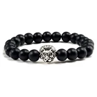 Bracelet Bead Bracelets Bead Bracelet Customized Silver Lion Engraved Men Beaded Bracelet