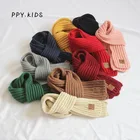 Children's scarf in autumn and winter; cute knitted knitting scarf for babies and girls