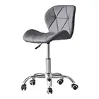 Modern Style Salon Chair Synthetic Leather Swivel Office Chair With Back