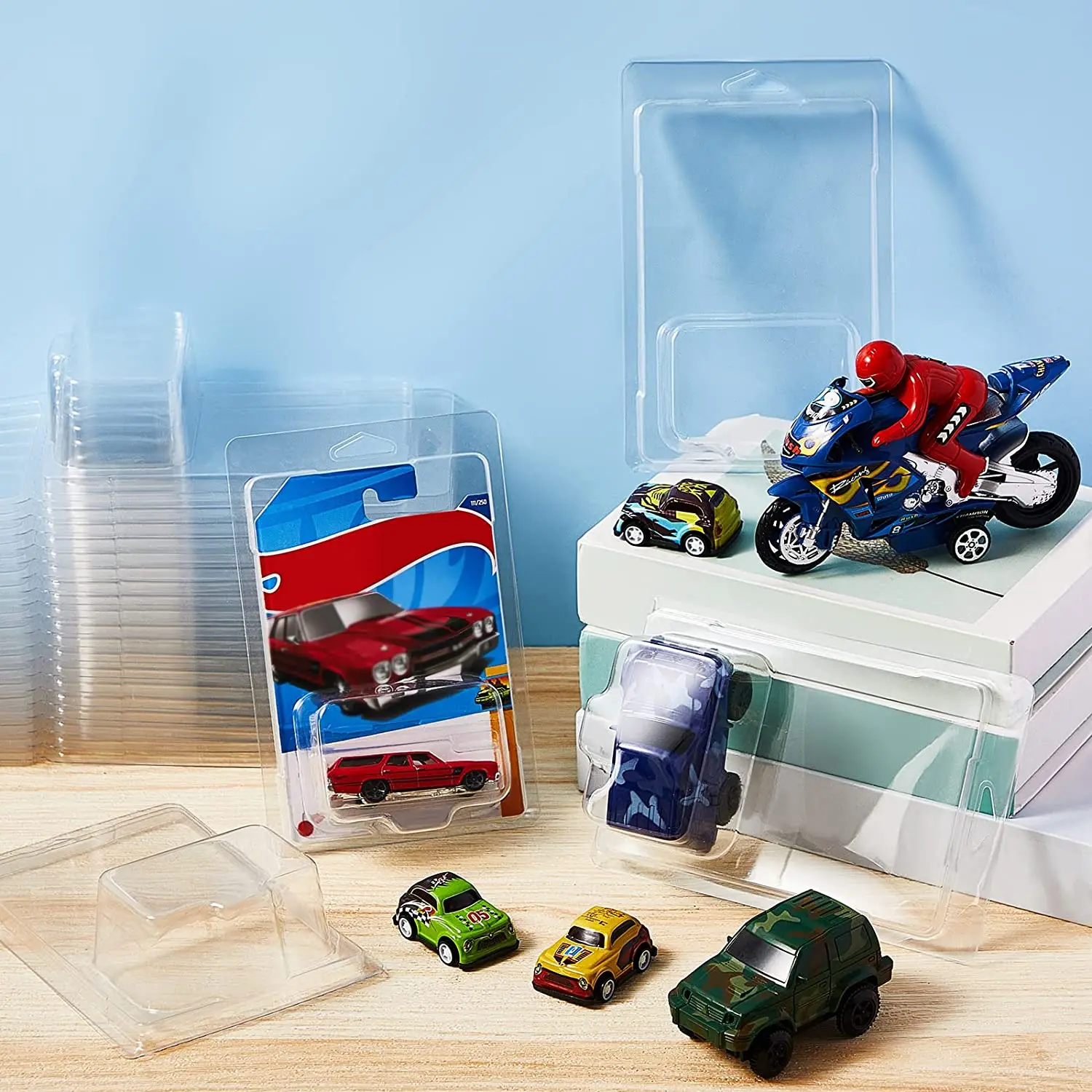 Hot Wheels Toomica Matchbox Small Scale Model Protection High Transparent Pvc Dustproof Display