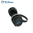 FCONNR Waterproof USB Panel Mount Connector