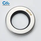 Ceimin 30*47*8 mm Screw Air Compressor Rotary Shaft Oil Seal with Dual PTFE Sealing Lip Stainless Steel Ring