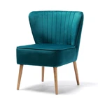 Hot Sale Nordic luxury Style Home Furniture Modern Upholstered Velvet Fabric Living Room Accent Lounge Sofa Chair