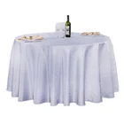 Hotel Luxury durable banquet wedding reception white chair covers and table cloth
