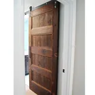 Reclaimed Unfinished entry Interior design Sliding solid wood exterior door