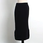 Office dress high waist knitted sweater skirt set