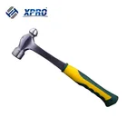 Hammer Factoryt Direct Sale Carbon Steel Drop Ferged Fiberglass Handle Ball Pein Hammer