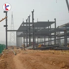 Low cost 1000 square meter steel structure prefab showrooms building
