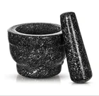 Solid and Durable Natural Granite Pestle and Mortar Spice Herb Crusher Grinder Grinding Paste