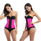 Wholesale Body Shapers Women Sexy Colombian Latex Waist Trainer 9 Steel Boned Corset rubber waist corset