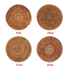 Table Mats Tables Handmade Round Decor Rattan Table Mat Natural Woven Rattan Placemat