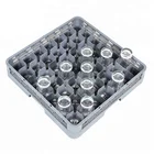 Fits through any commercial dishwasher 16/20/25/36/49/64 Full Compartment Plastic Stemware and Tumbler Glass Rack