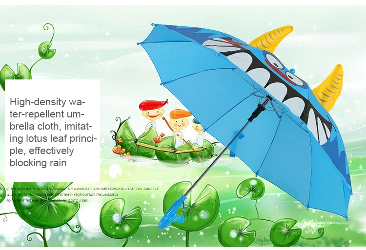 New Design Hot sale Cute nice cheap Cartoon Umbrella Outdoor Children Creative 3D Model Ear Kids Umbrella