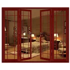 High Quality glass bathroom door design Tempered Glass Door sound insulation folding doors room dividers
