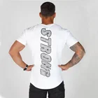 Men Custom Printing Tight Slim Fit Dry Fit Short Sleeve Fitness Clothing Muscle Fit t Shirts