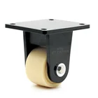 6 inch rigid swivel brake heavy duty trolley rubber caster