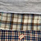 Mand textile retail latest nordic polyester plain pattern dyed water proof linen oxford sofa material fabric